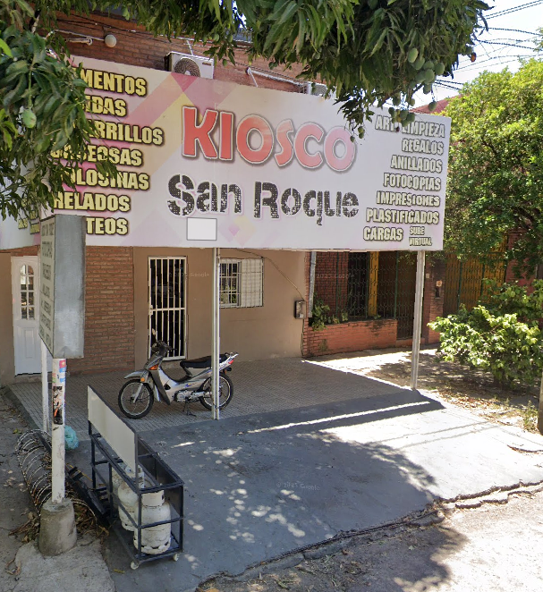 Fachada de Kiosco San Roque sobre calle Padre Cerqueira 362